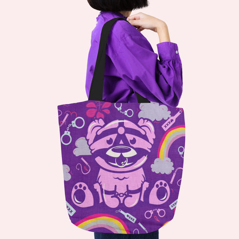 Kinky Bear BDSM Unisex Canvas Tote Bag
